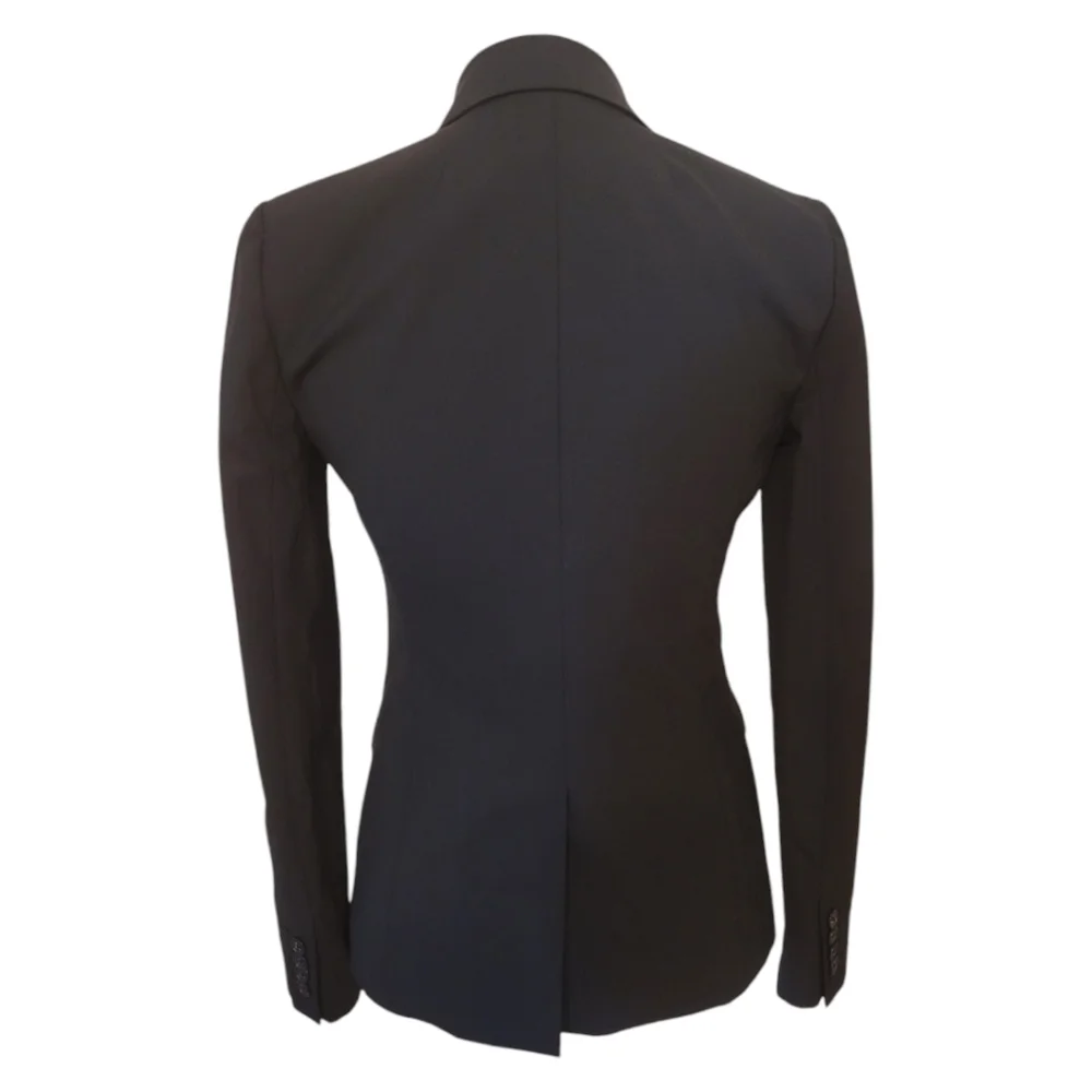 J. Crew 1035‎ Black Wool Tollegno Blazer Jacket Size 2